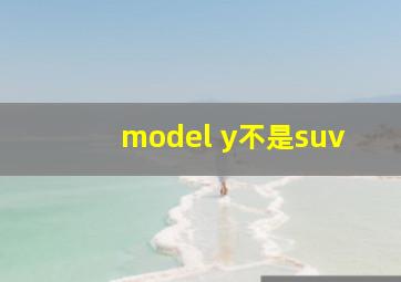 model y不是suv